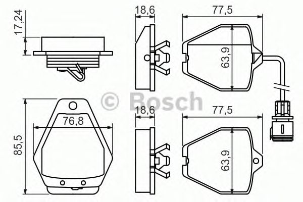 Тормозные колодки BOSCH 0 986 494 436