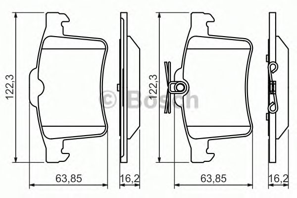Тормозные колодки BOSCH 0 986 494 480