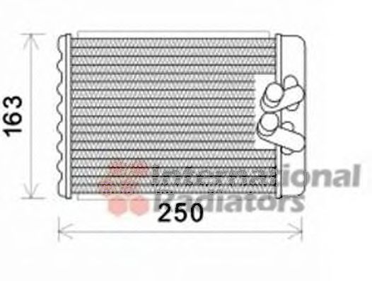 Радиатор отопителя VAN WEZEL 82006232