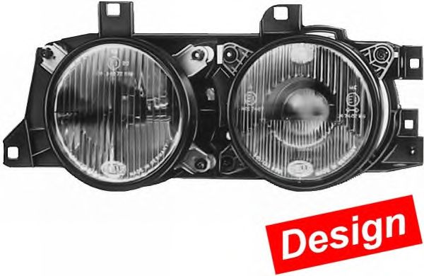 Комплект головних фар HELLA 1DL 006 020-801