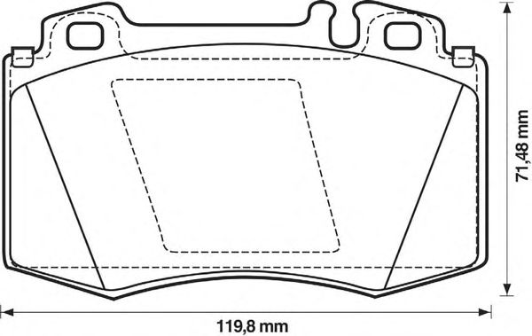 Тормозные колодки JURID 571961JC