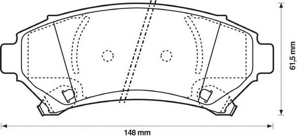 Тормозные колодки JURID 573063J