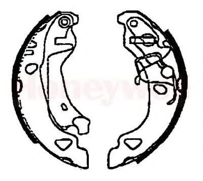 Тормозные колодки BENDIX 362312B