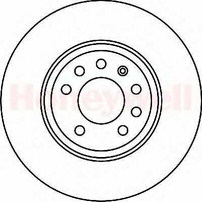 Тормозной диск BENDIX 562222B