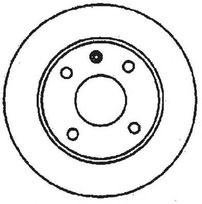 Тормозной диск BENDIX 561087B