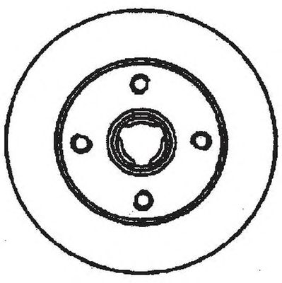 Тормозной диск BENDIX 561620B