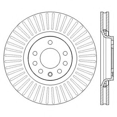 Тормозной диск BENDIX 562423B