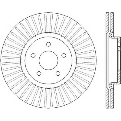 Тормозной диск BENDIX 562434B