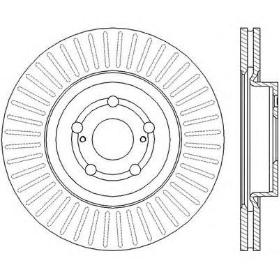 Тормозной диск BENDIX 562439B