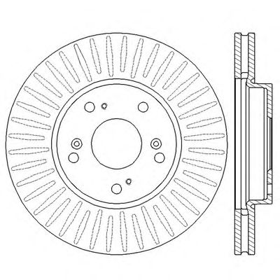 Тормозной диск BENDIX 562547BC