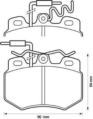 Тормозные колодки BENDIX 571320X