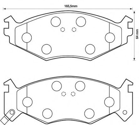 Тормозные колодки BENDIX 571514B