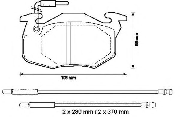 Тормозные колодки BENDIX 571525X