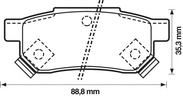 Тормозные колодки BENDIX 572136B