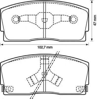 Тормозные колодки BENDIX 572164B