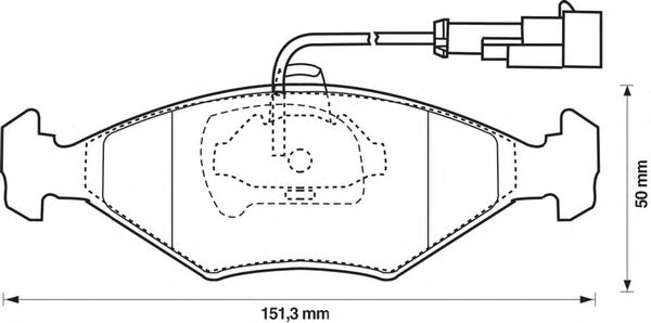 Тормозные колодки BENDIX 573109B