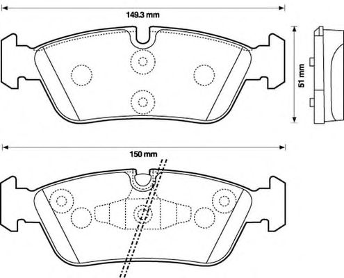 Тормозные колодки BENDIX 573138B