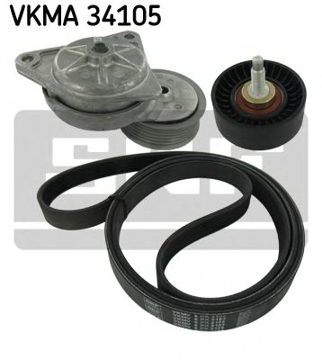 Комплект поликлинового ремня SKF VKMA 34105