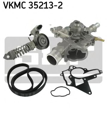 Водяной насос + комплект ручейковых ремней SKF VKMC 35213-2