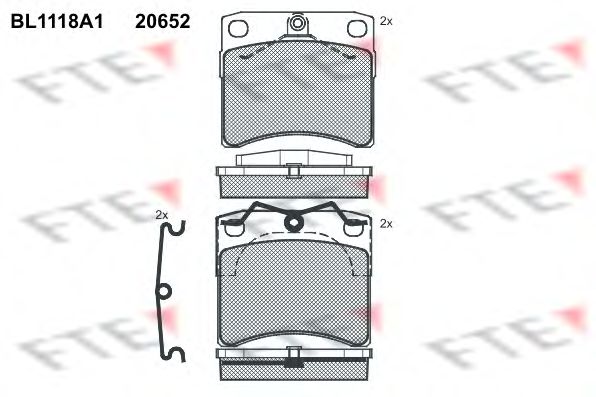 Тормозные колодки FTE BL1118A1