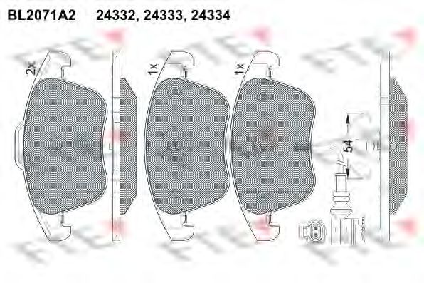 Тормозные колодки FTE BL2071A2