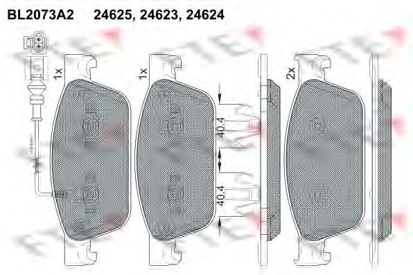 Тормозные колодки FTE BL2073A2