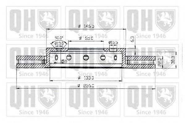 Тормозной диск QUINTON HAZELL BDC4669