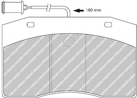 Тормозные колодки FERODO FCV801