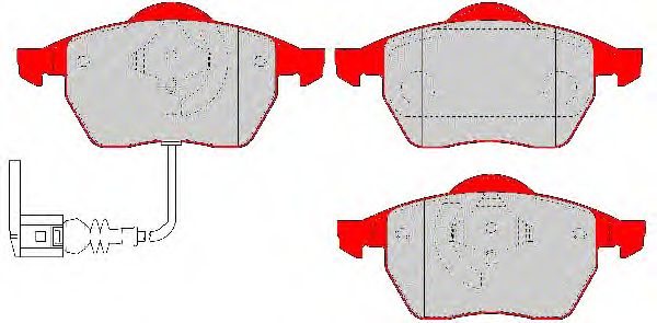 Гальмівні колодки FERODO FDS1463