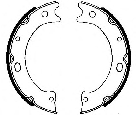 Тормозные колодки ручника FERODO FSB641