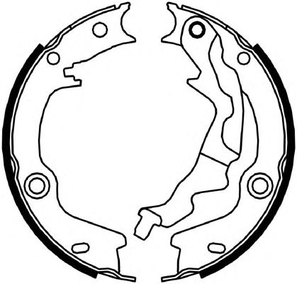 Тормозные колодки ручника FERODO FSB4046