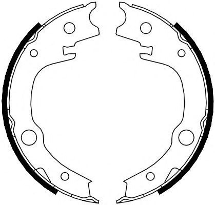 Тормозные колодки ручника FERODO FSB4014