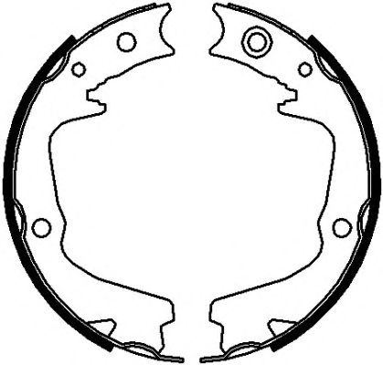 Тормозные колодки ручника FERODO FSB4112