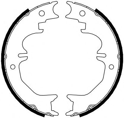 Тормозные колодки ручника FERODO FSB4120