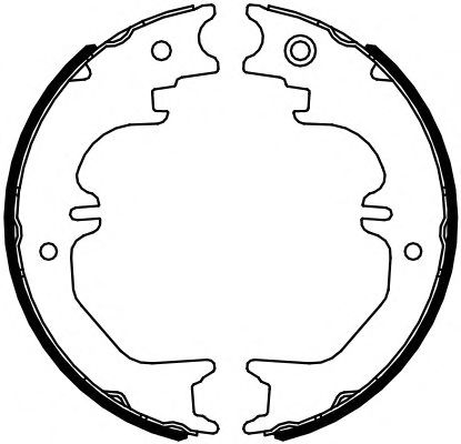 Тормозные колодки ручника FERODO FSB4125