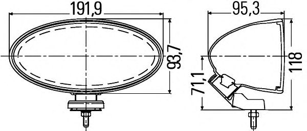 Противотуманная фара HELLA 1NB 007 892-041