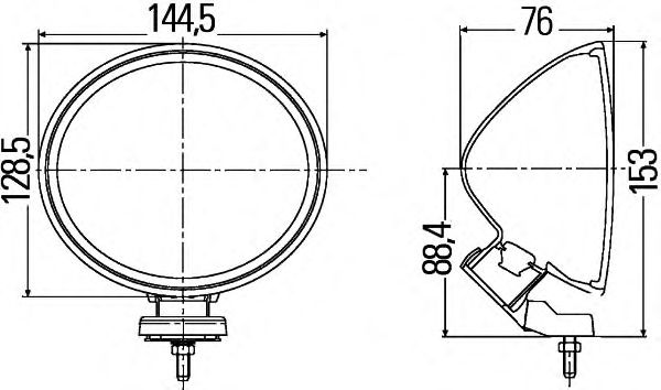 Противотуманная фара HELLA 1N4 007 893-181