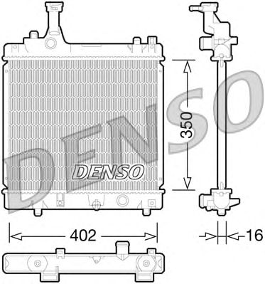 Радиатор, охлаждение двигателя DENSO DRM47026