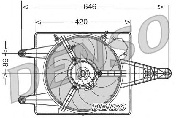 Вентилятор охлаждения DENSO DER01010