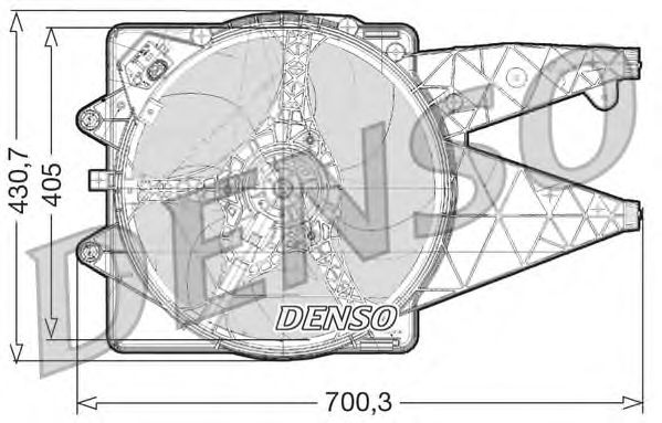 Вентилятор охлаждения DENSO DER01020