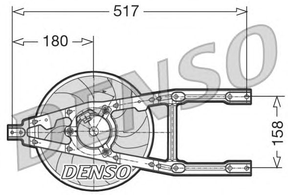 Вентилятор охлаждения DENSO DER09012