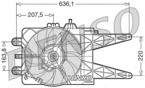 Вентилятор охлаждения DENSO DER09014