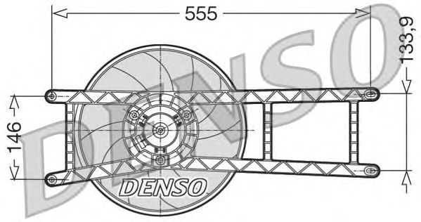 Вентилятор охлаждения DENSO DER09017