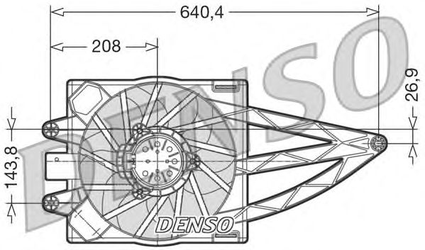 Вентилятор охлаждения DENSO DER09018