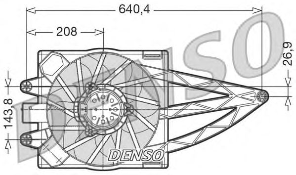 Вентилятор охлаждения DENSO DER09019