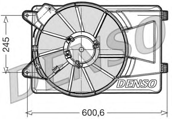 Вентилятор охлаждения DENSO DER09305