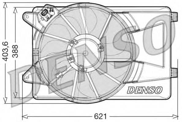 Вентилятор охлаждения DENSO DER09306