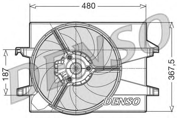 Вентилятор охлаждения DENSO DER10002