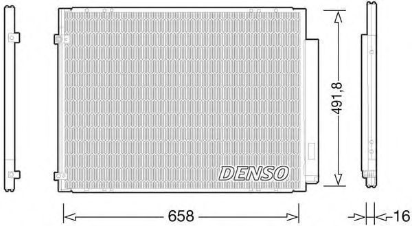 Радіатор кондиціонера DENSO DCN51010