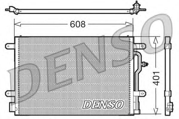 Радиатор кондиционера DENSO DCN02012